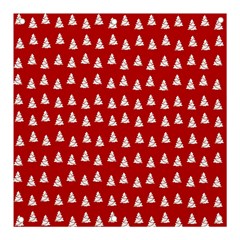 White Christmas Tree Red Banner And Sign 3  X 3 