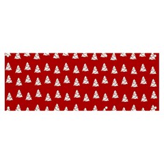 White Christmas Tree Red Banner And Sign 8  X 3 