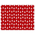 White Christmas Tree Red Flano Blanket (Extra Small) 40 x30  Blanket Front