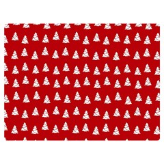 White Christmas Tree Red Double Sided Flano Blanket (extra Small)