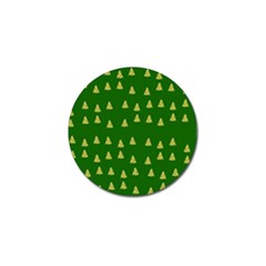 Green Christmas Trees Green Golf Ball Marker (4 Pack)