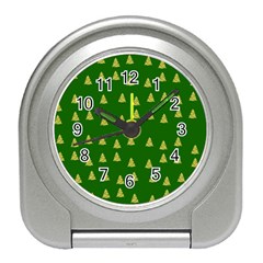 Green Christmas Trees Green Travel Alarm Clock