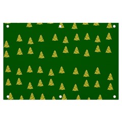 Green Christmas Trees Green Banner And Sign 6  X 4  by TetiBright