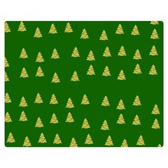 Green Christmas Trees Green Flano Blanket (medium) by TetiBright