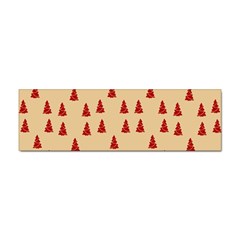 Red Christmas Tree Brown Sticker Bumper (100 Pack) by TetiBright