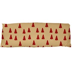 Red Christmas Tree Brown Body Pillow Case Dakimakura (two Sides) by TetiBright