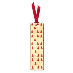 Red Christmas Tree Brown Small Book Marks by TetiBright