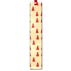 Red Christmas Tree Brown Large Book Marks