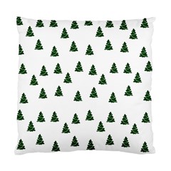 Green Christmas Trees White Standard Cushion Case (one Side)