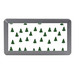 Green Christmas Trees White Memory Card Reader (mini)