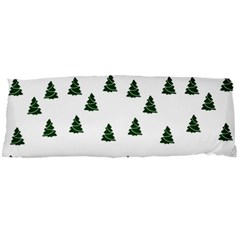 Green Christmas Trees White Body Pillow Case Dakimakura (two Sides)