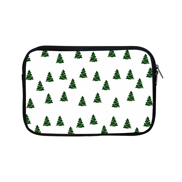 Green Christmas Trees White Apple iPad Mini Zipper Cases