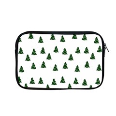 Green Christmas Trees White Apple Macbook Pro 13  Zipper Case