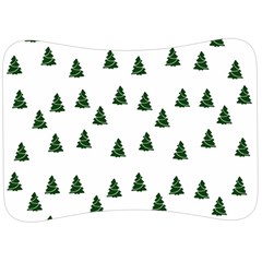 Green Christmas Trees White Velour Seat Head Rest Cushion by TetiBright