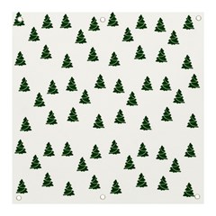 Green Christmas Trees White Banner And Sign 3  X 3 