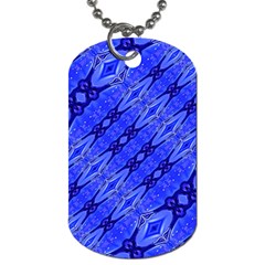 Abstract Tech Modern Pattern Dog Tag (one Side)