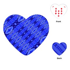 Abstract Tech Modern Pattern Playing Cards Single Design (heart)