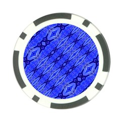 Abstract Tech Modern Pattern Poker Chip Card Guard (10 Pack)