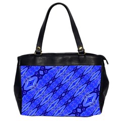 Abstract Tech Modern Pattern Oversize Office Handbag (2 Sides) by dflcprintsclothing