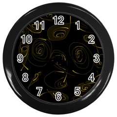 Fish 711 Wall Clock (black) by Mazipoodles