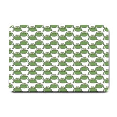 Funny Frog Cartoon Drawing Motif Pattern Small Doormat