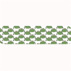 Funny Frog Cartoon Drawing Motif Pattern Large Bar Mat