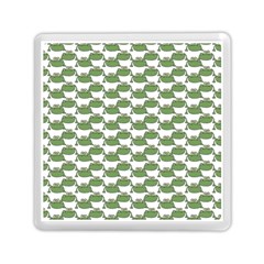 Funny Frog Cartoon Drawing Motif Pattern Memory Card Reader (square) by dflcprintsclothing