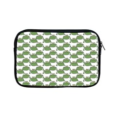 Funny Frog Cartoon Drawing Motif Pattern Apple Ipad Mini Zipper Cases by dflcprintsclothing