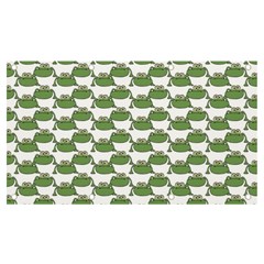 Funny Frog Cartoon Drawing Motif Pattern Banner And Sign 7  X 4  by dflcprintsclothing