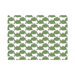 Funny Frog Cartoon Drawing Motif Pattern Flano Blanket (mini) by dflcprintsclothing