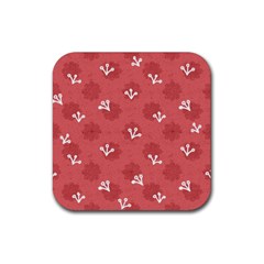 Background Graphic Wallpaper Decor Backdrop Design Art Pink Rubber Coaster (square) by Pakemis