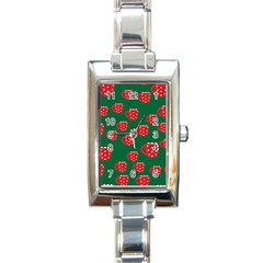 Christmas Coffee Rectangle Italian Charm Watch by designsbymallika