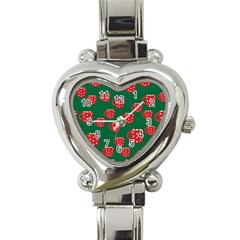 Christmas Coffee Heart Italian Charm Watch