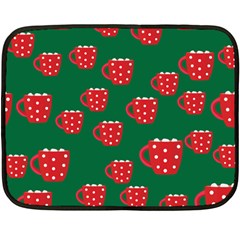 Christmas Coffee Double Sided Fleece Blanket (mini)