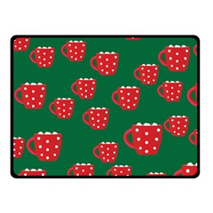 Christmas Coffee Fleece Blanket (small)