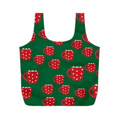 Christmas Coffee Full Print Recycle Bag (m) by designsbymallika