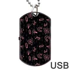 Background Graphic Wallpaper Decor Backdrop Design Dog Tag Usb Flash (one Side) by Pakemis