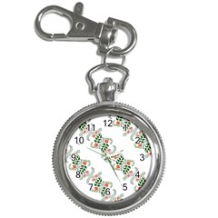 Background Ornamental Pattern Graphic Seamless Key Chain Watches by Pakemis