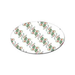 Background Ornamental Pattern Graphic Seamless Sticker Oval (10 Pack)