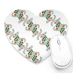 Background Ornamental Pattern Graphic Seamless Heart Mousepad by Pakemis