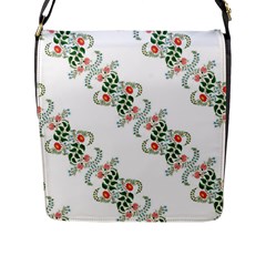 Background Ornamental Pattern Graphic Seamless Flap Closure Messenger Bag (l) by Pakemis