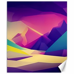 Abstract Geometric Landscape Art 3d Render Canvas 8  X 10  by Pakemis