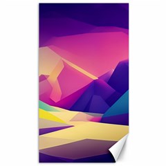 Abstract Geometric Landscape Art 3d Render Canvas 40  X 72  by Pakemis