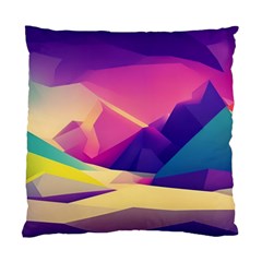 Abstract Geometric Landscape Art 3d Render Standard Cushion Case (two Sides) by Pakemis