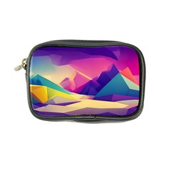 Abstract Geometric Landscape Art 3d Render Coin Purse