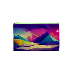 Abstract Geometric Landscape Art 3d Render Cosmetic Bag (xs) by Pakemis