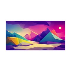 Abstract Geometric Landscape Art 3d Render Yoga Headband by Pakemis