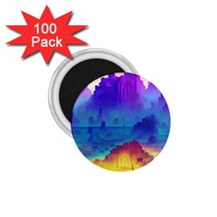 Abstract Geometric Landscape Art 3d 1 75  Magnets (100 Pack)  by Pakemis