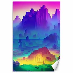 Abstract Geometric Landscape Art 3d Canvas 24  X 36  by Pakemis