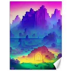 Abstract Geometric Landscape Art 3d Canvas 36  X 48  by Pakemis